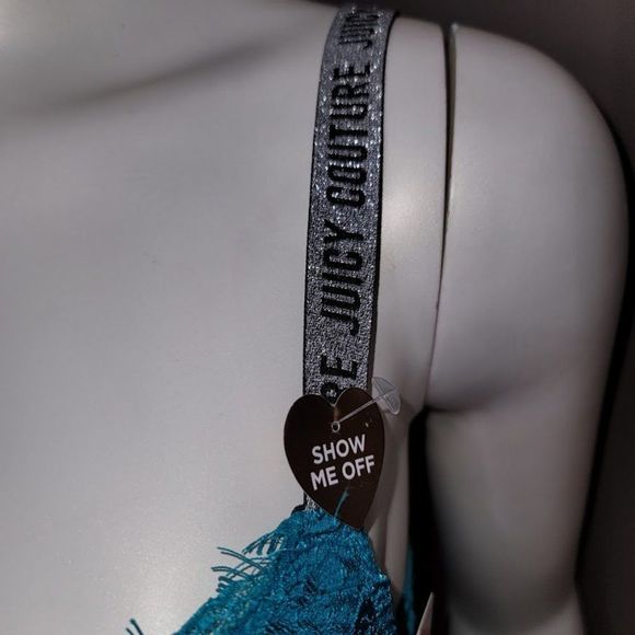 Juicy Couture Push Up Lace Mesh Bodysuit Lingerie Sz SM - Picture 3 of 15